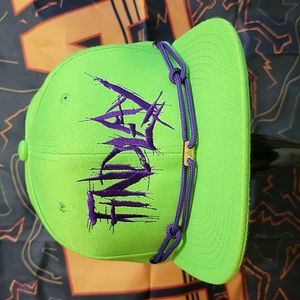 Findlay Hats Snapback Retail Exclusive Oversized Digger Metal Font Green Purple